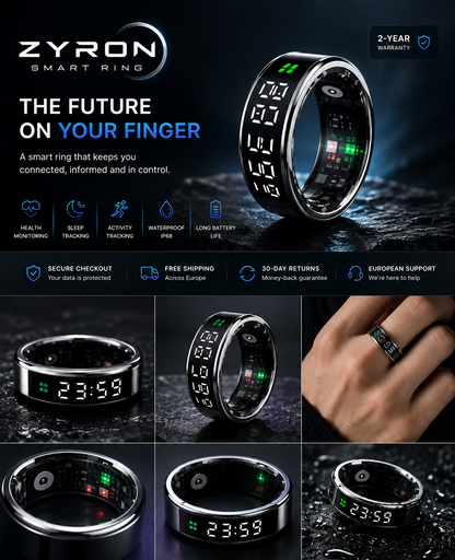 ZYRON Smart Ring – Health & Fitness Tracker