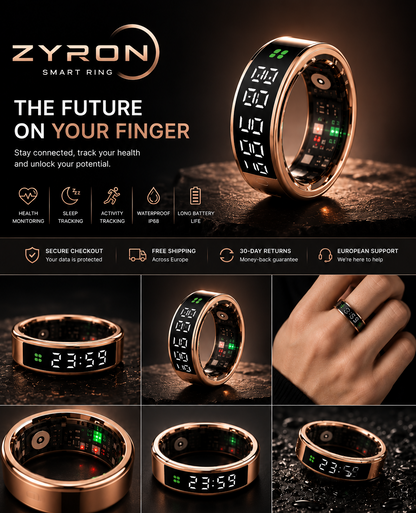 ZYRON Smart Ring – Health & Fitness Tracker