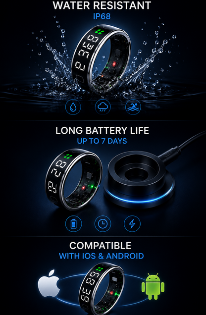 ZYRON Smart Ring – Health & Fitness Tracker